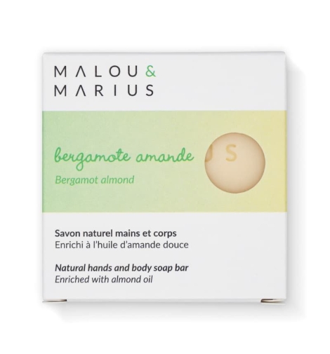 Savon naturel bergamote huile d'amande douce