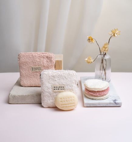 Sponge Toiletry Bag / To transport your solid soaps
