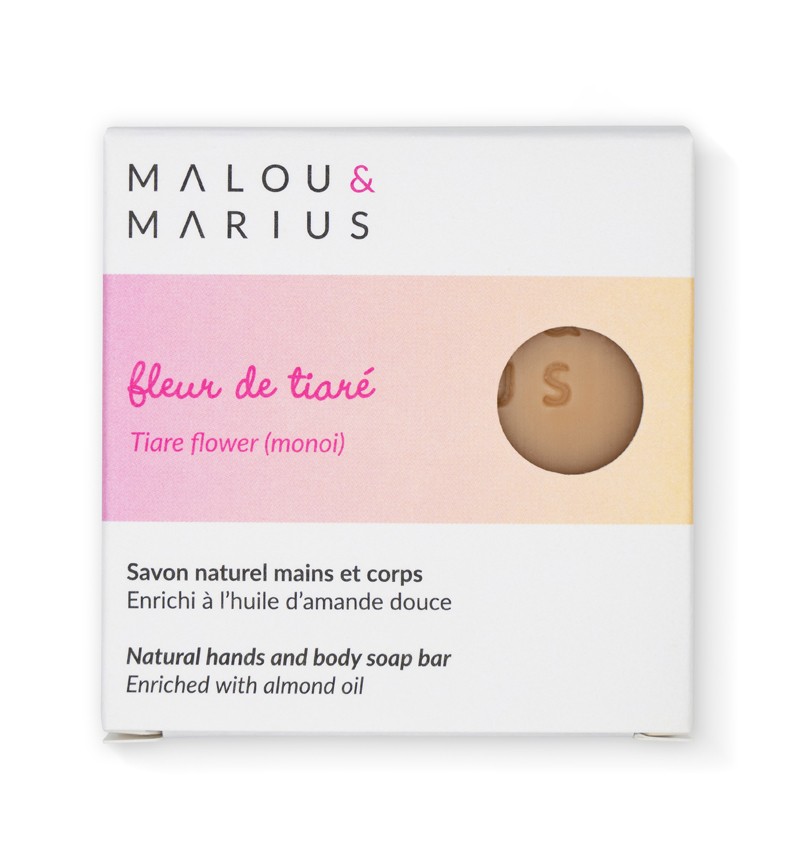 SAVON FLEURS DE TIARE, AMANDE DOUCE