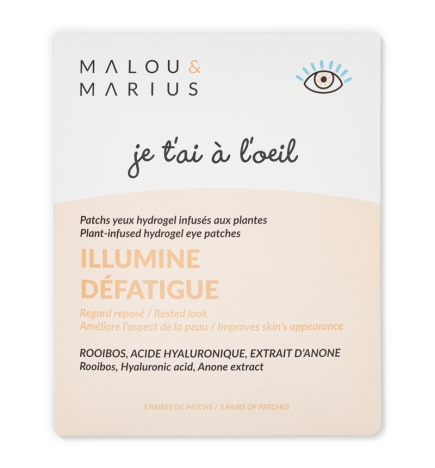 Patchs yeux illumine et défatigue aux plantes.