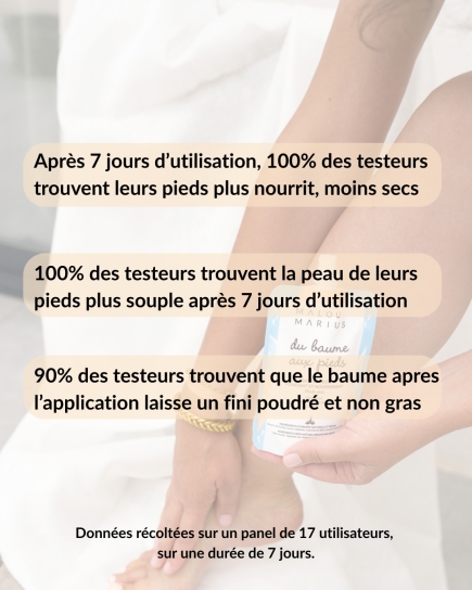 Baume pieds secs nourrissant / 100% naturel / huiles et beurres végétaux