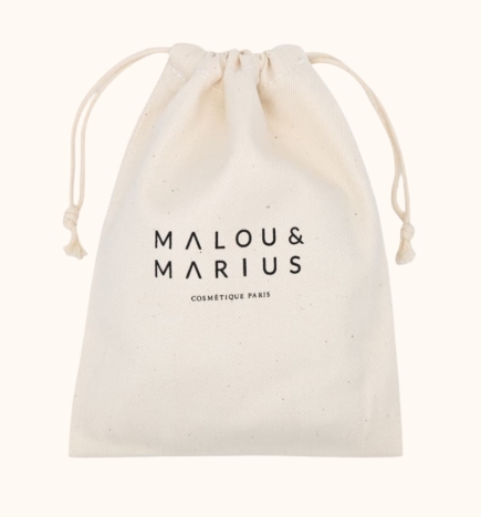 Grand Pochon en 100 % Coton / Couleur Ecrue / Malou & Marius