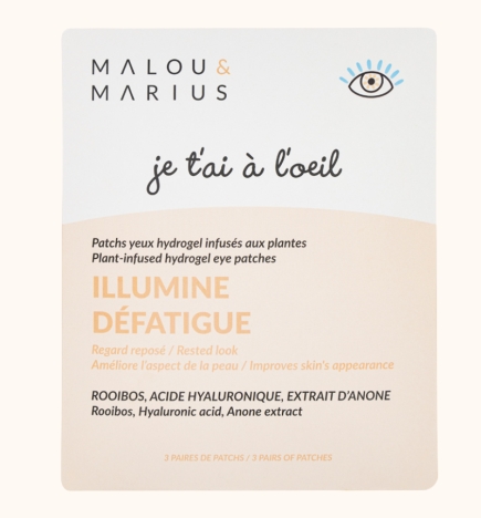 Patchs yeux illumine et défatigue aux plantes.
