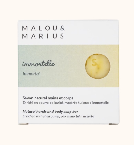 Savon naturel parfum immortelle pour mains et corps