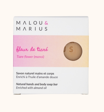 Soap with Sweet Almond Oil, Tiare Flower Scent / Nourishing