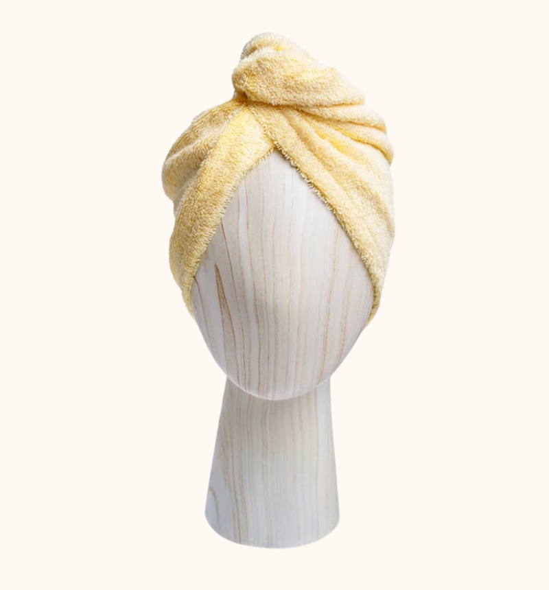 SERVIETTE CHEVEUX SUPER ABSORBANTE JAUNE