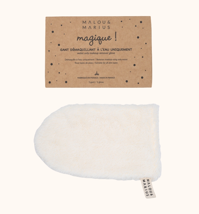 WATER-ONLY MAKE-UP REMOVER GLOVE WHITE