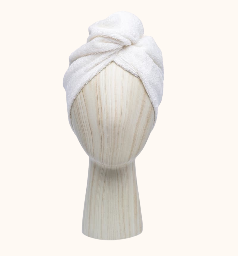 SERVIETTE CHEVEUX SUPER ABSORBANTE ECRU