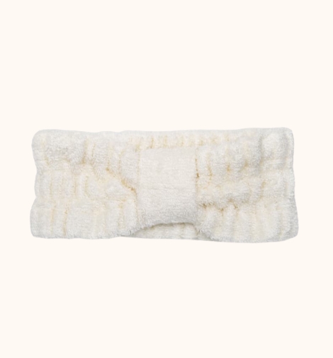 HEADBAND BEAUTY SKINCARE OFF WHITE