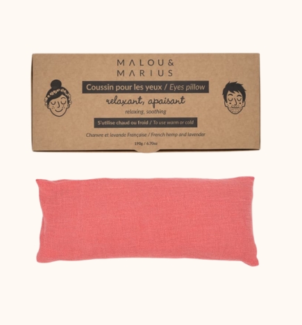 Pink-orange eyes pillow