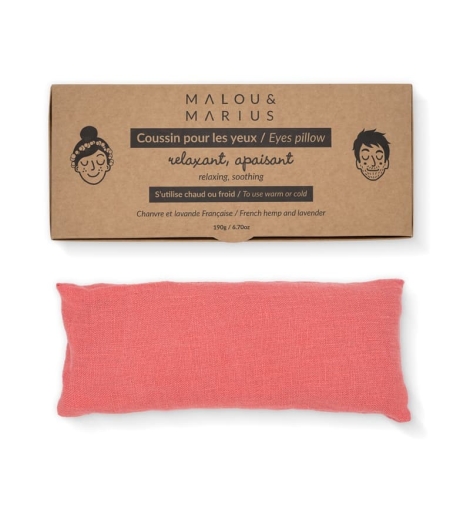 Pink-orange eyes pillow