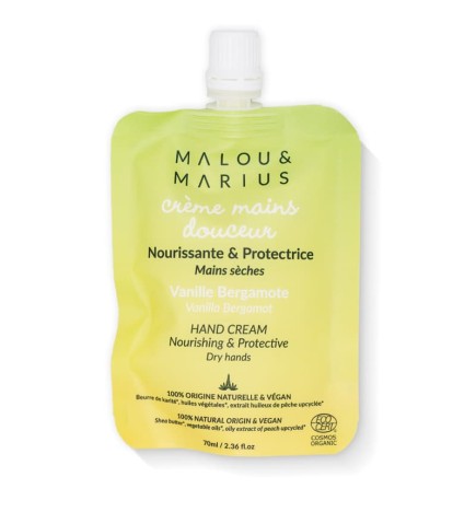 Hand cream and lip balm duo / 100% natural / bergamot scent