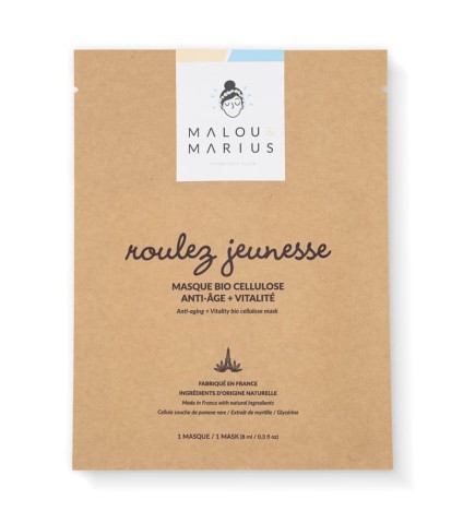 This organic cellulose mask is made of 100% natural fibers