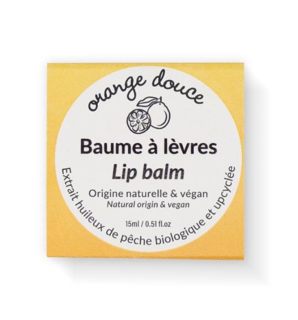 Soin des lèvres / 100% naturel / nourrissant protecteur / orange douce