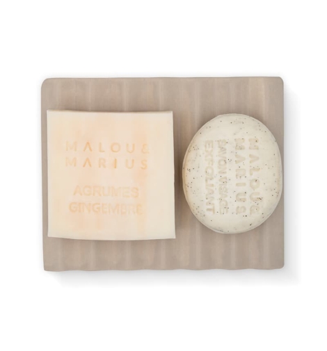 Porte Savons en Céramique Recyclé /  Peut Accueillir Deux Savons