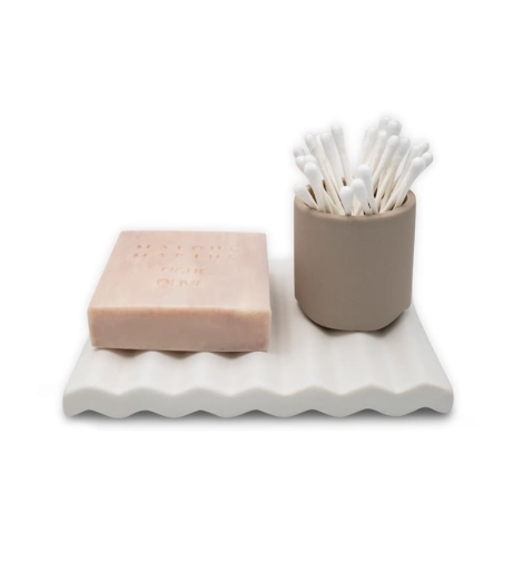 PORTE SAVON DOUBLE BLANC