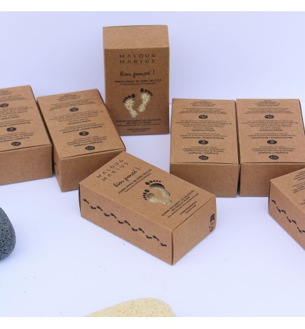 Pierre ponce pieds en verre recyclée / élimine les peaux mortes