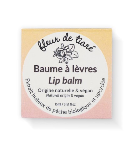 Baume Soin Lèvres / 100% Naturel / Nourrissant Protecteur / Tiaré