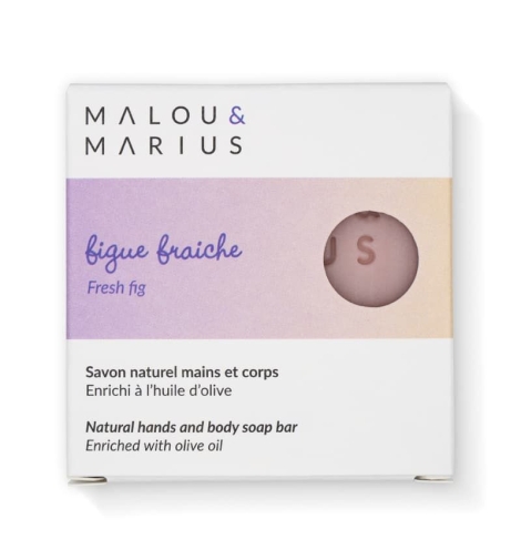 Savon naturel corps et mains parfum Figue fraiche
